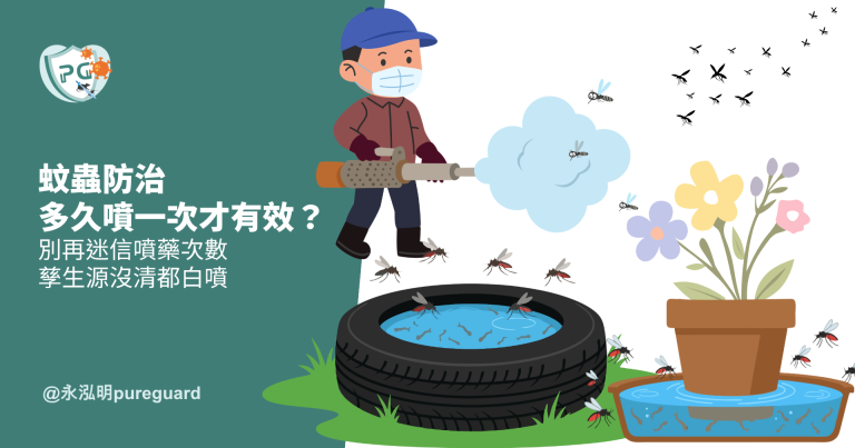 蚊蟲防治多久噴一次才有效？別再迷信噴藥次數，孳生源沒清都白噴